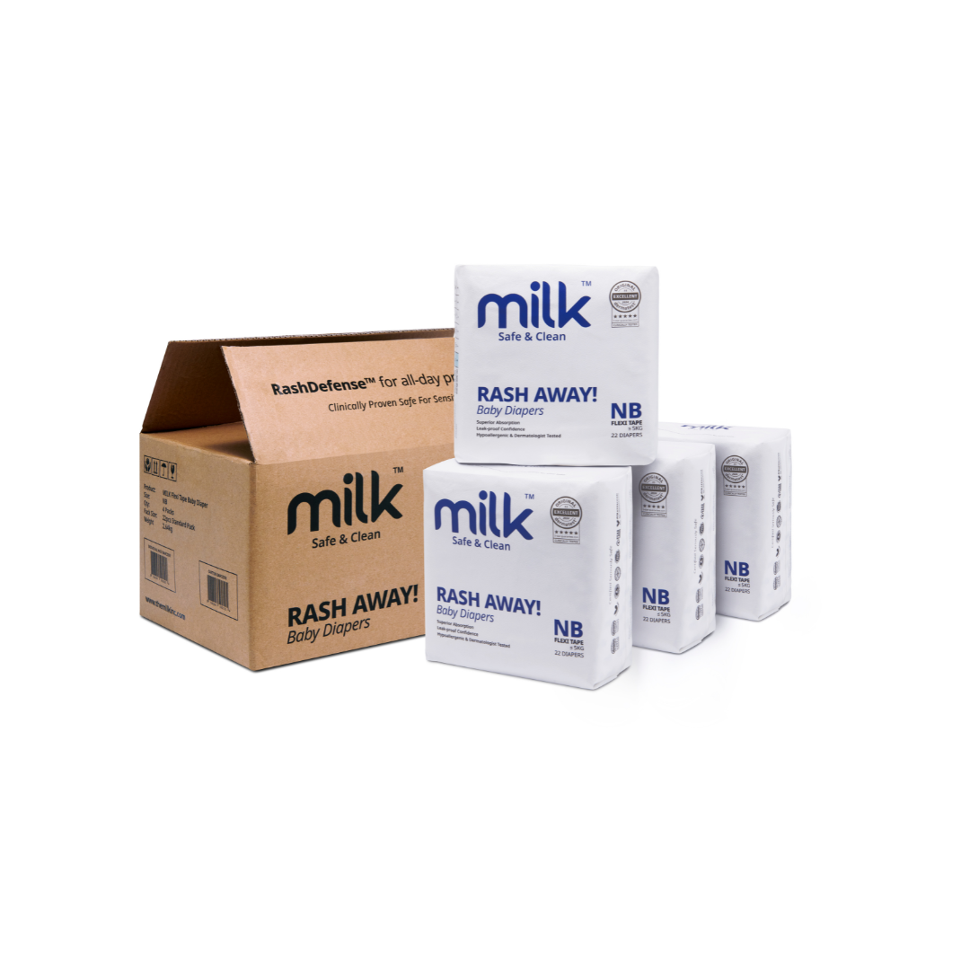 (Pre-Order) MILK Baby Diapers Flexi Tape (Newborn size) | Diapering