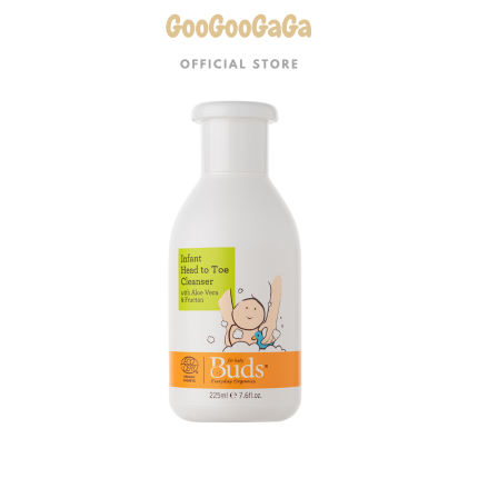 BUDS ORGANIC Infant Head-to-Toe Cleanser – Gentle Organic Baby Wash | Baby Skincare