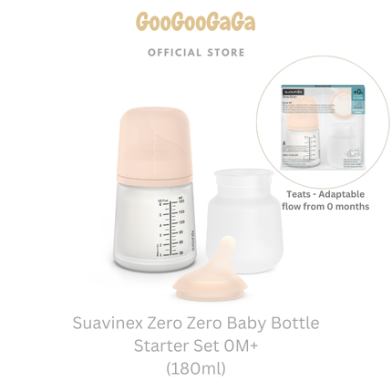 SUAVINEX Zero Zero Baby Bottle Starter Set 0M+ (180ml) | Baby Feeding