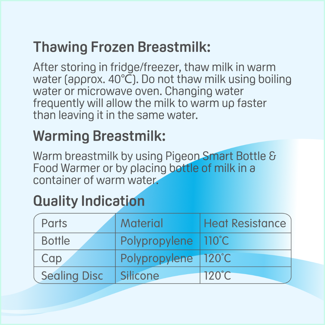 PIGEON Wide Neck Breastmilk Storage Bottle PP (160ml / 3 bottle) | Baby Feeding Essentials