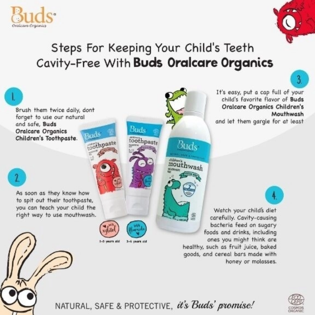 BUDS ORGANIC Buds Children's Toothpaste Xylitol | Baby Skincare