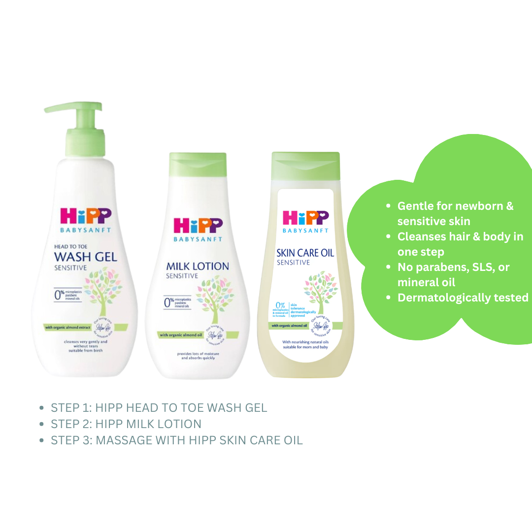 HIPP Babysanft Skincare Oil With Organic Almond Oil (200ml) | Baby Skincare