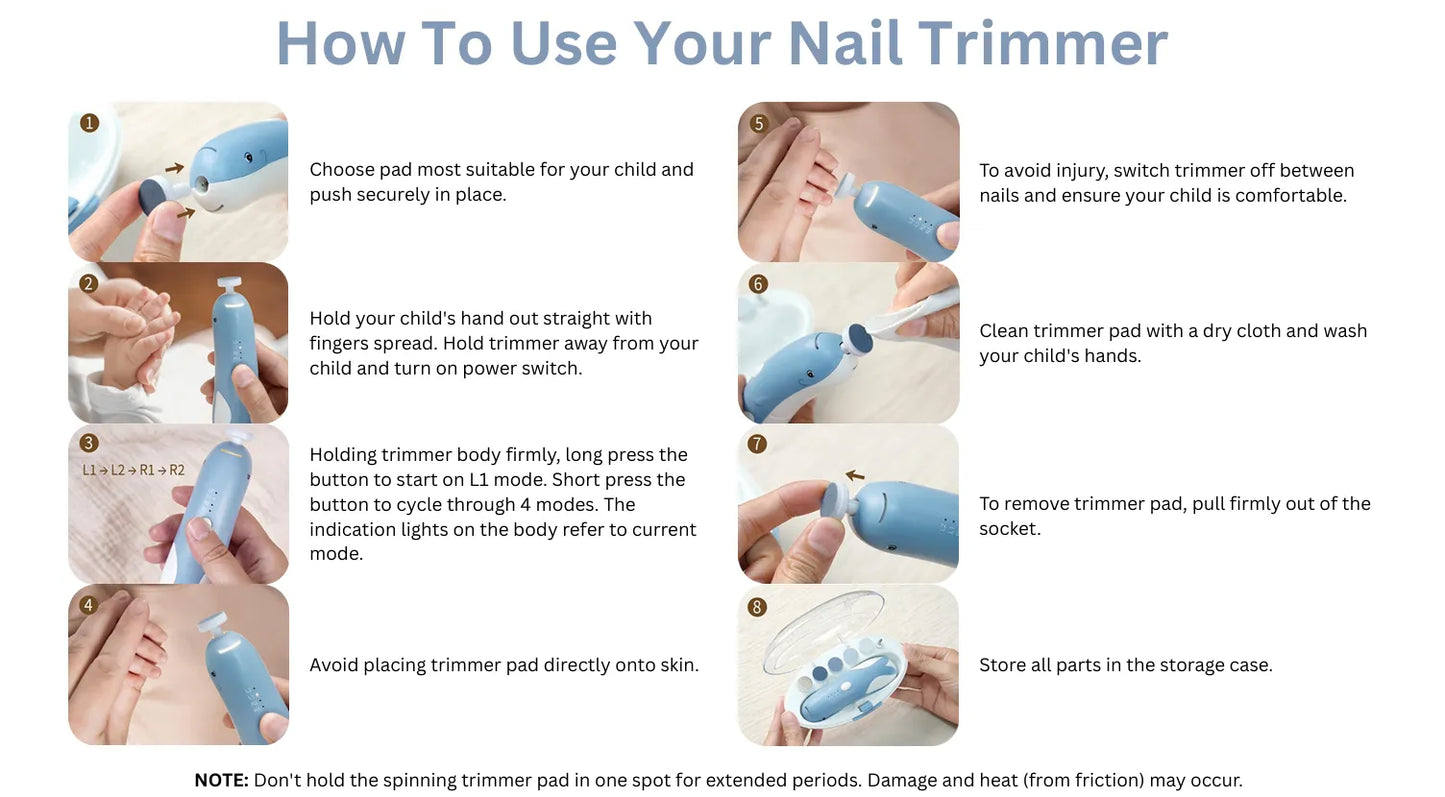 Haakaa Friendly Whale Baby Nail Care Trimmer Set | Cleaning & Sanitisers