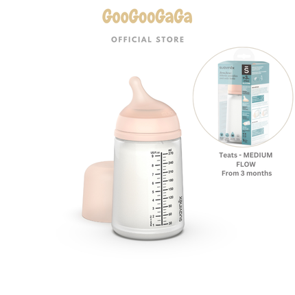 Suavinex Zero Zero Anti Colic Bottle 270ml [Medium Flow 3M+] | Feeding