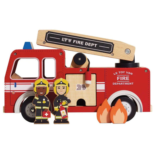 [Pre-Order] Le Toy Van Wooden Fire Engine | Wooden Toy