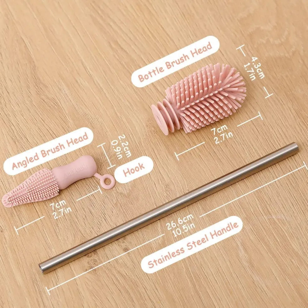 Haakaa Double-Ended Silicone Cleaning Brush | Baby Feeding Essential