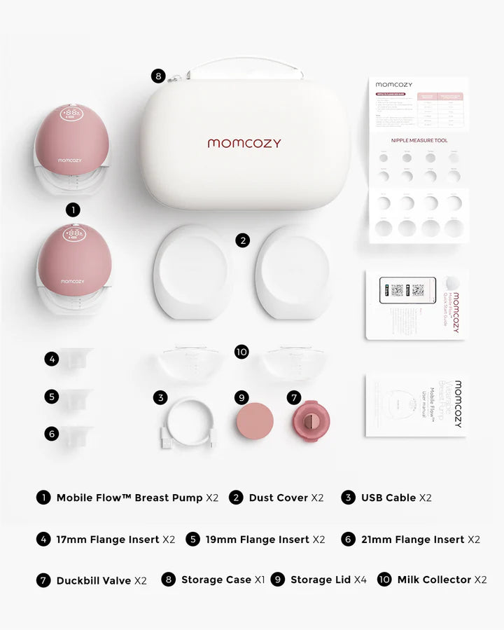 MOMCOZY M9 Mobile Flow™ Hands-Free Breast Pump | Breastfeeding