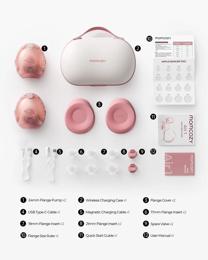 MOMCOZY Air 1 Ultra-slim Breast Pump (Portable BreastPump) | Breastfeeding