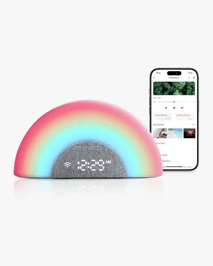 MOMCOZY DreamSync Tech™ Smart Baby Sound Machine| Baby Care Essential