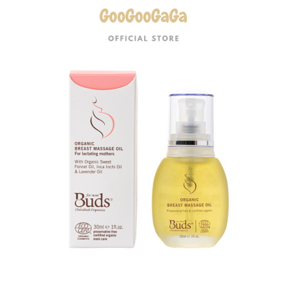 BUDS ORGANIC Organic Breast Massage Oil 30ml | Breastfeeding Moms