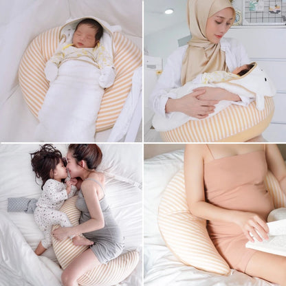 MAMAWAY Maternity Support & Nursing Moon Pillow (Mummy Must Have)| Feeding Essential
