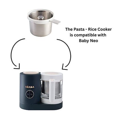 (PRE-ORDER) BEABA Babycook Neo Pasta & Rice Cooker - White(Solid food tools) | Feeding Essentials