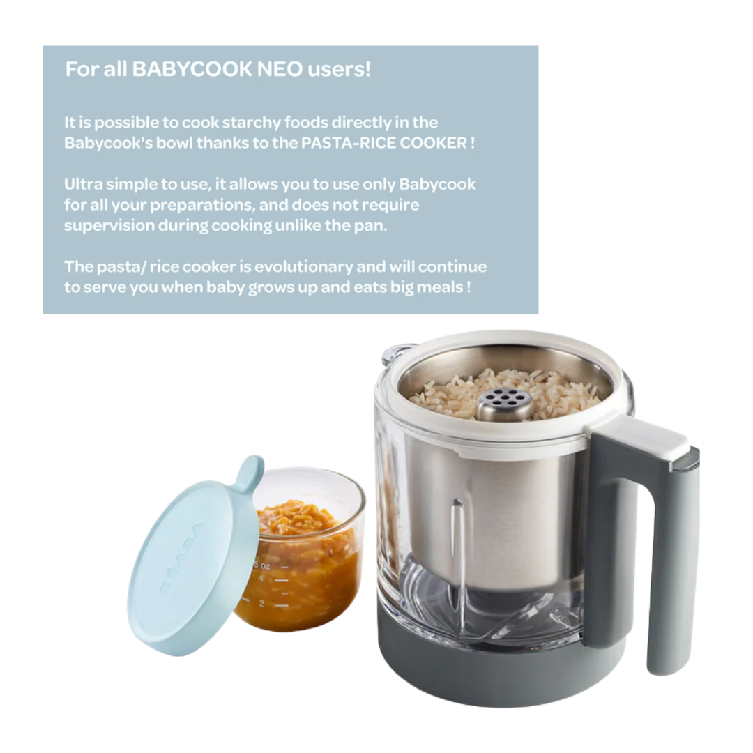 (PRE-ORDER) BEABA Babycook Neo Pasta & Rice Cooker - White(Solid food tools) | Feeding Essentials