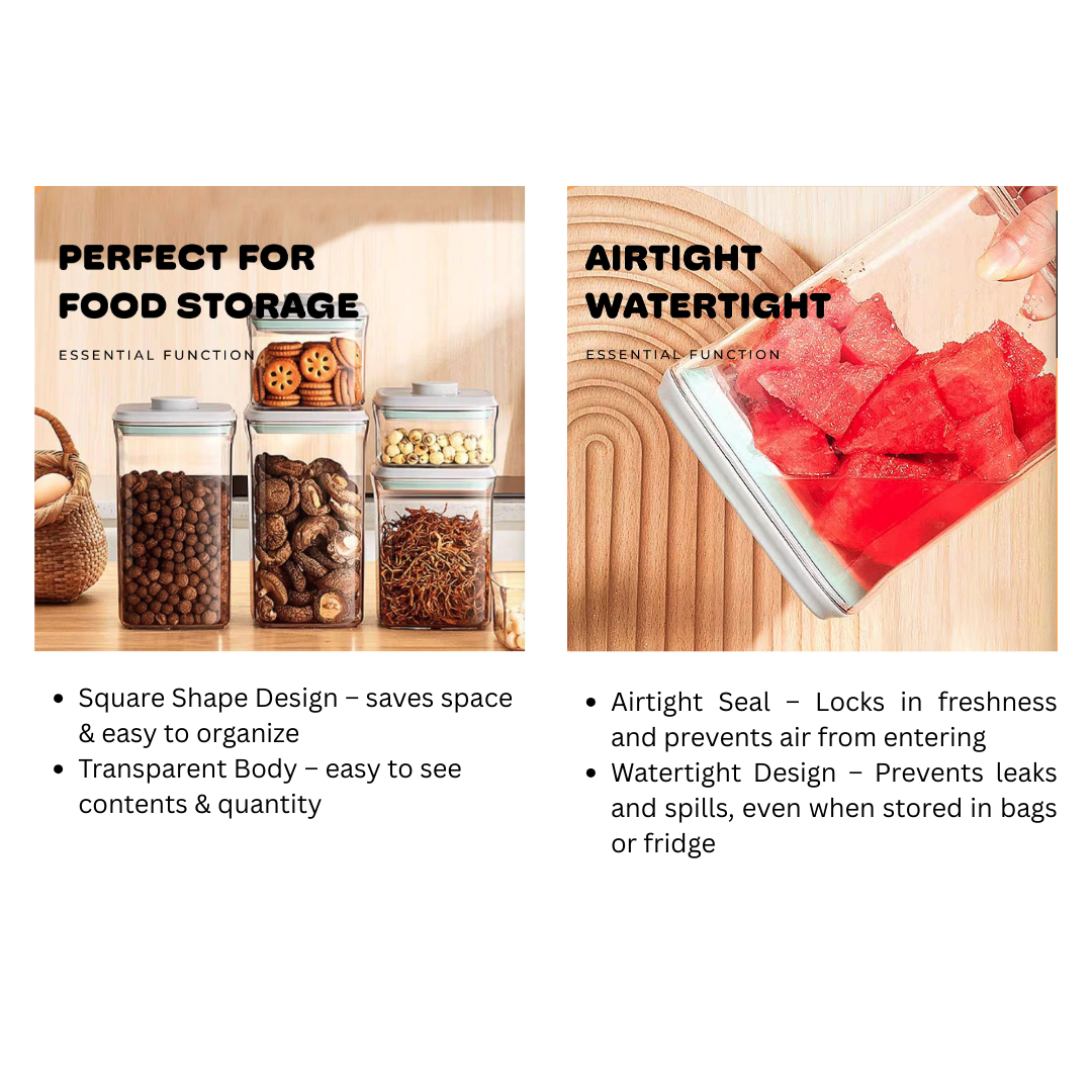 ANKOU Multi-Purpose Air Tight Food Container - Square | Feeding Essentials