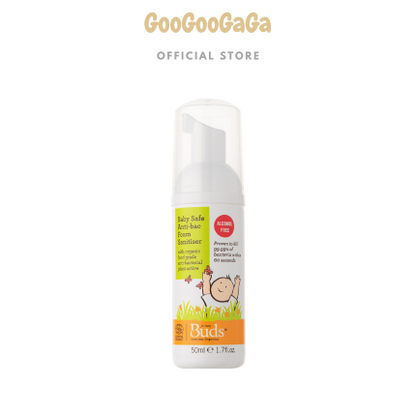 BUDS ORGANIC Baby Safe Anti-Bac Foam Sanitiser 50ml | Cleaning & Sanitiser