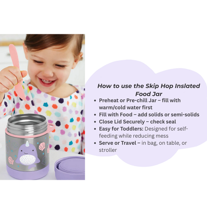SKIP HOP Zoo Insulated Food Jar  | Feeding Essentials