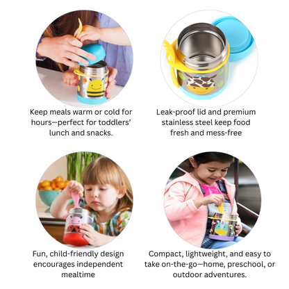 SKIP HOP Zoo Insulated Food Jar  | Feeding Essentials