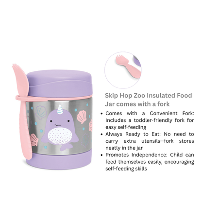 SKIP HOP Zoo Insulated Food Jar  | Feeding Essentials