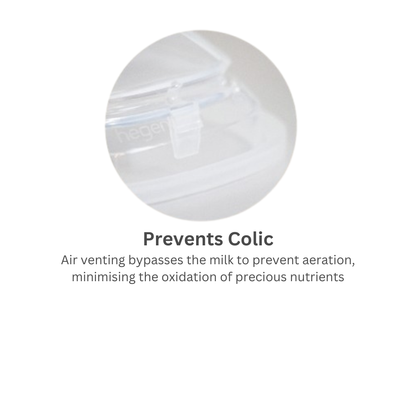 HEGEN Teat Slow Flow 1M+ (2-pack) (Baby Teat)| Baby Feeding