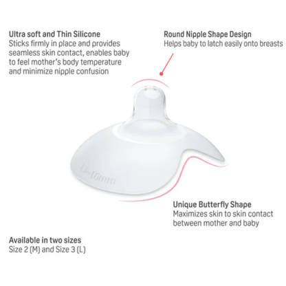 PIGEON Nipple Shield Size 2 (13-16mm) / Size 3 (16-20mm) - 2 pcs| Breastfeeding