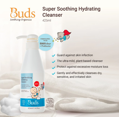 BUDS ORGANIC Super Soothing Hydrating Cleanser (Body Wash) | Baby Skincare