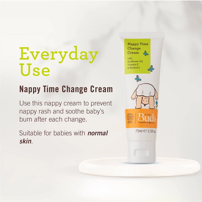 BUDS ORGANIC Nappy Time Change Cream–Diaper Rash Reliefs | Baby Skincare
