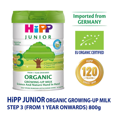 HIPP BILAC Junior Organic Growing-Up Milk Step 3 (1-3years) |Milk & Food