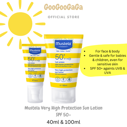 MUSTELA Very High Protection Sun Lotion [SPF 50+] Sunblock | Baby Skincare