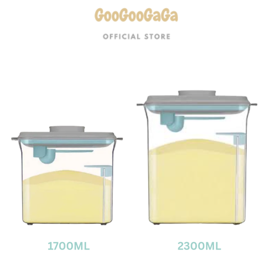 ANKOU Air Tight Milk Powder Container with Scraper - Rectangle | Feeding Essentials
