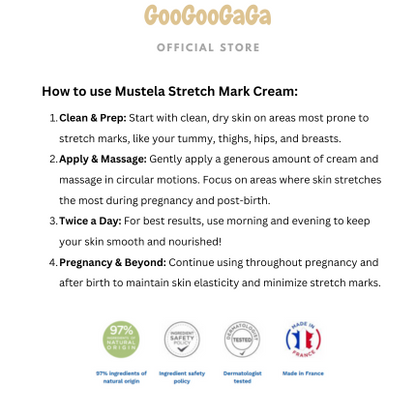 MUSTELA Stretch Mark Relief Cream | Pregnancy & Post-Birth Care