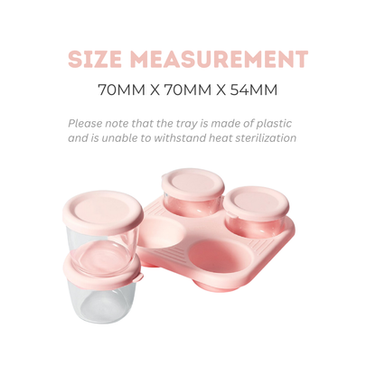 ANKOU 4 in 1  Mini Glass Container - (75ml) | Feeding Essentials