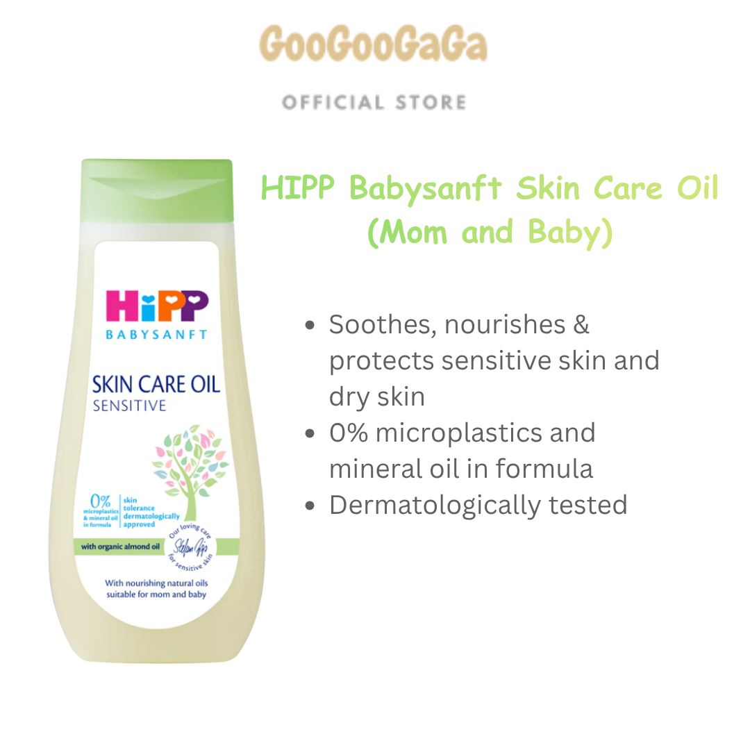 HIPP Babysanft Skincare Oil With Organic Almond Oil (200ml)  | Baby Skincare