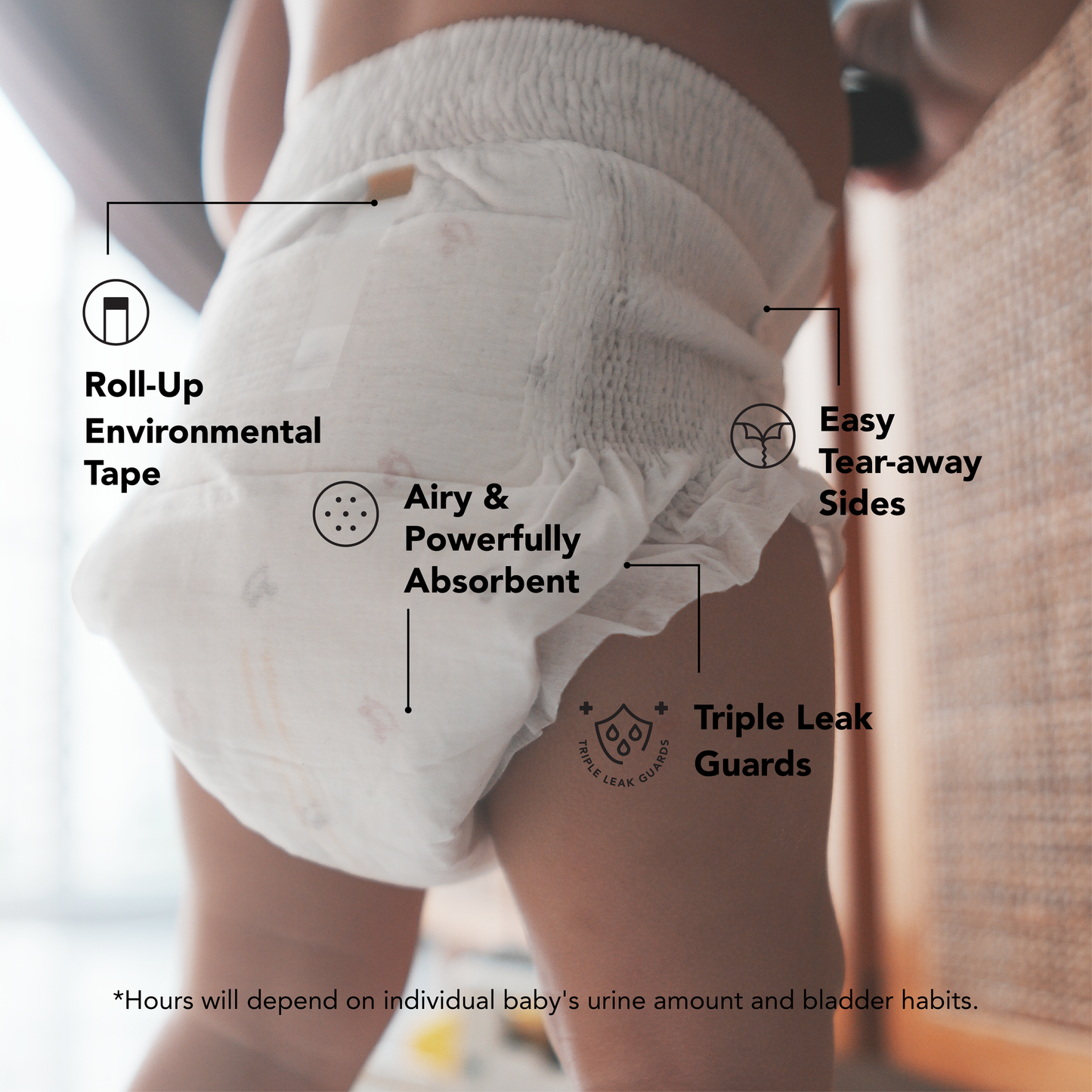 AppleCrumby AirPlus Mega Baby Diapers - Pull Up Pants | Diapering