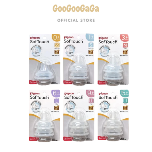 PIGEON Softouch Wide Neck Latch-On Teat | Baby Feeding Essential