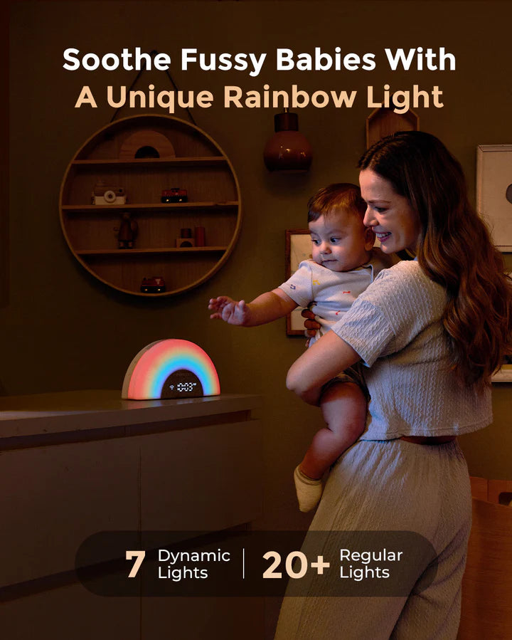 MOMCOZY DreamSync Tech™ Smart Baby Sound Machine| Baby Care Essential