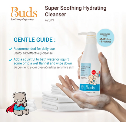 BUDS ORGANIC Super Soothing Hydrating Cleanser (Body Wash) | Baby Skincare