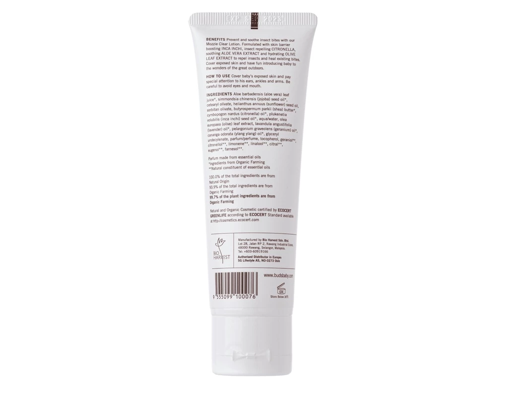 BUDS ORGANIC Buds Cherished Organics Mozzie Clear Lotion | Baby Skincare