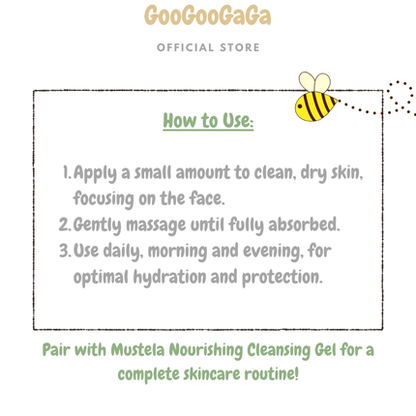 MUSTELA Nourishing Cream Face with Cold Cream & Beeswax (Dry Skin)| Baby Skincare