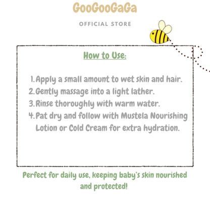 MUSTELA Nourishing Cleansing Gel with Cold Cream & Beeswax (Dry Skin)| Baby Skincare