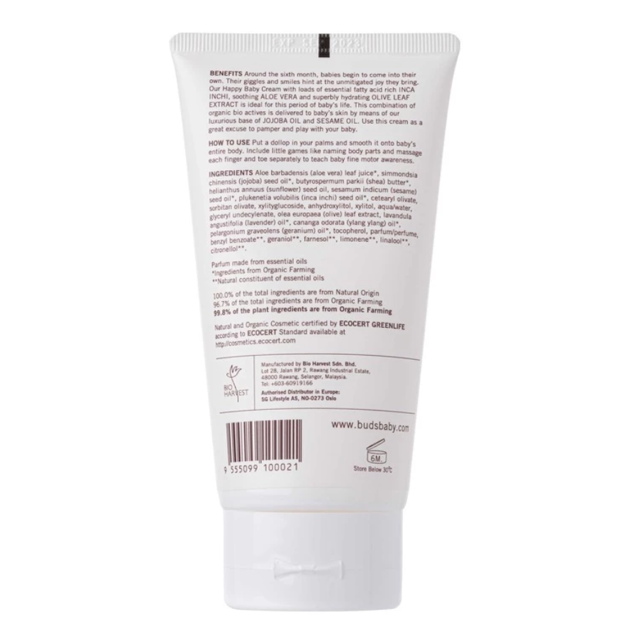 BUDS ORGANIC Happy Baby Cream (Body Cream) | Baby Skincare