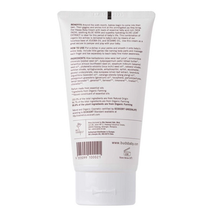 BUDS ORGANIC Happy Baby Cream (Body Cream) | Baby Skincare