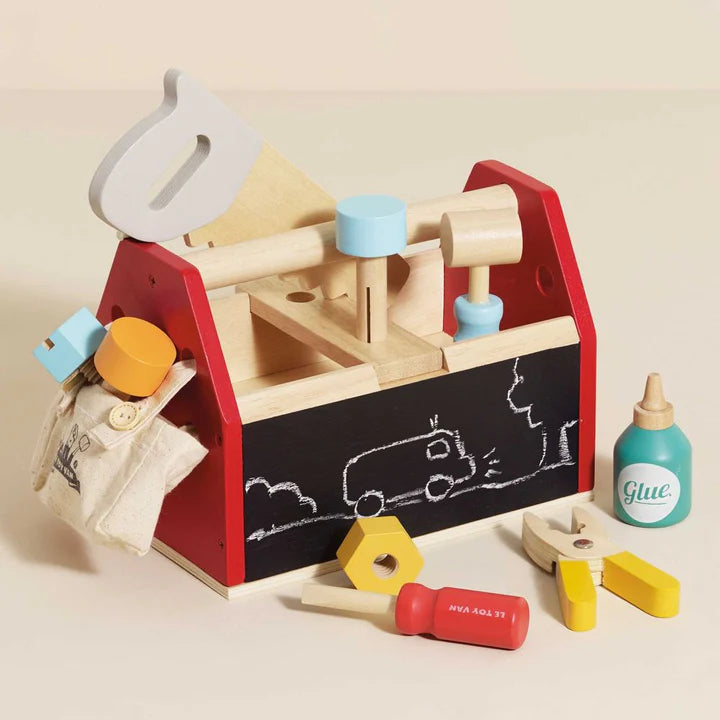 [Pre-Order]Le Toy Van Wooden Tool Box & Tools | Wooden Toy