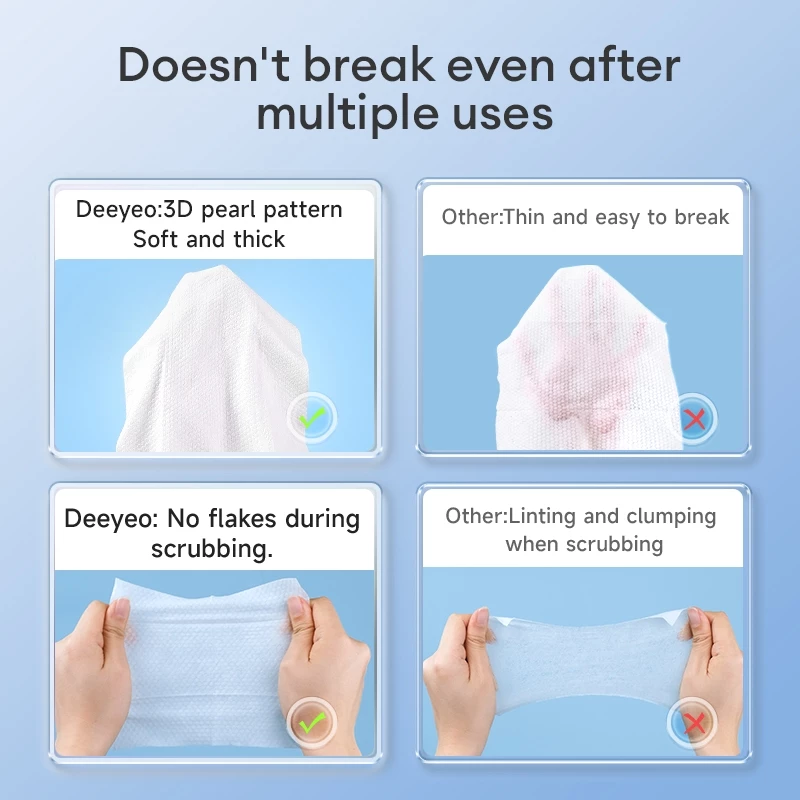 DEEYEO Disposable Facial Cotton Tissue/ Dry Wipes | Personal Care