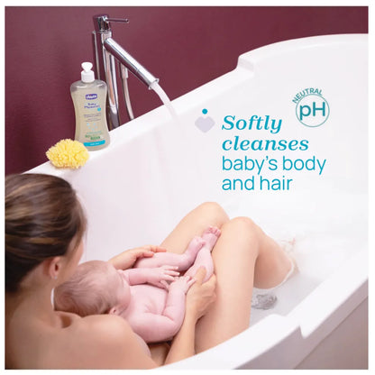 CHICCO Baby Moment Gentle Body Wash and Shampoo (newborn & baby)| Baby Skincare