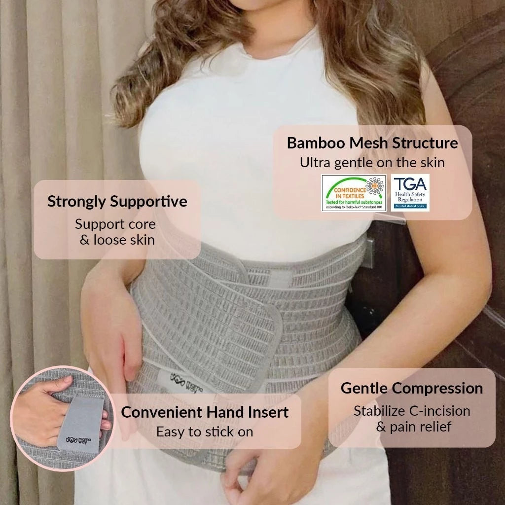 MAMAWAY Nano Bamboo Postnatal Recovery & Support Belly Band | Postnatal Essential