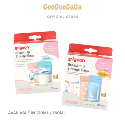 PIGEON Breastmilk Storage Bags (120ml / 180ml) | Baby Feeding Essentials