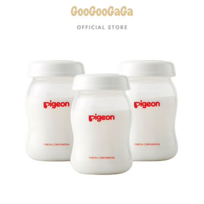 PIGEON Wide Neck Breastmilk Storage Bottle PP  (160ml / 3 bottle) | Baby Feeding Essentials