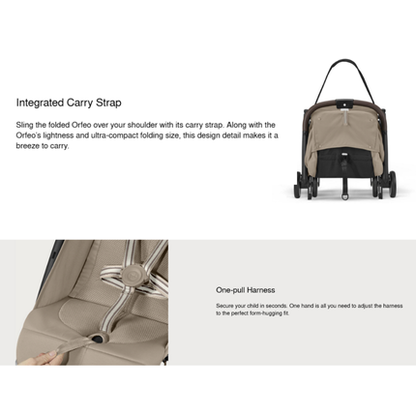 [PRE-ORDER] CYBEX Gold Orfeo Stroller (Compact Stroller)  | Nursery & Baby Gear