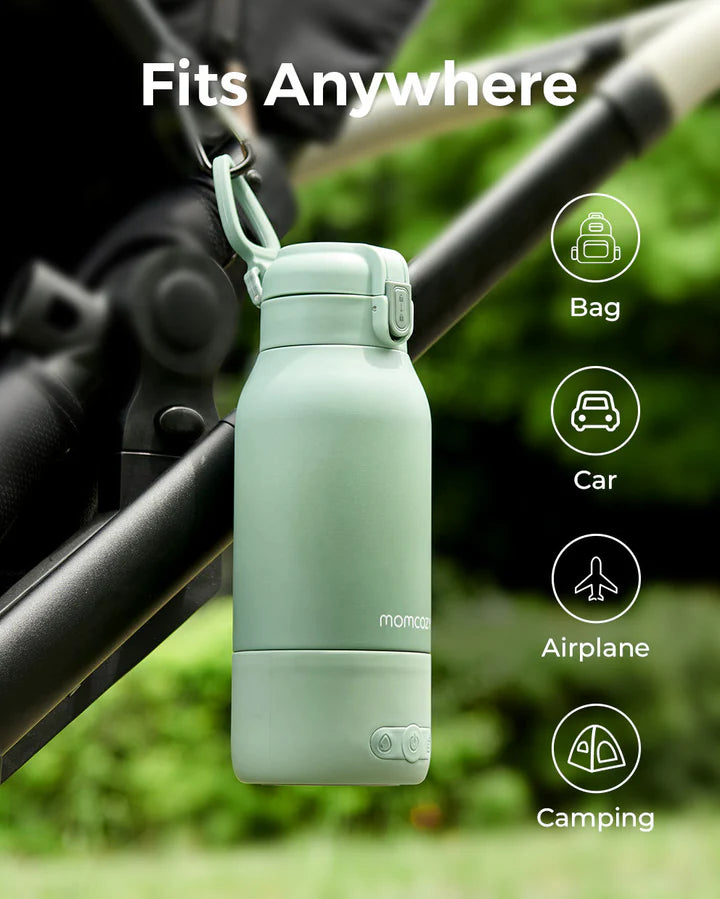 MOMCOZY Superfast Portable Breast Milk & Water Warmer for Travel | Breastfeeding
