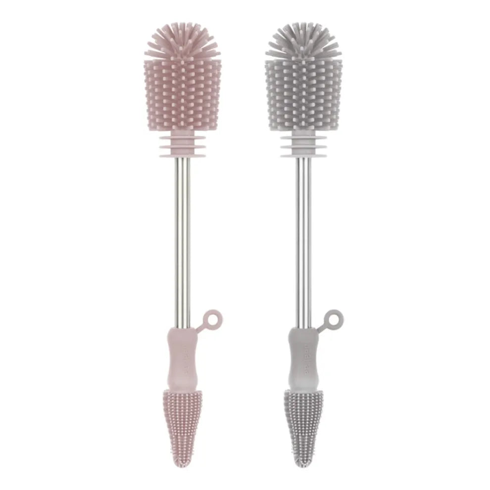 Haakaa Double-Ended Silicone Cleaning Brush | Baby Feeding Essential